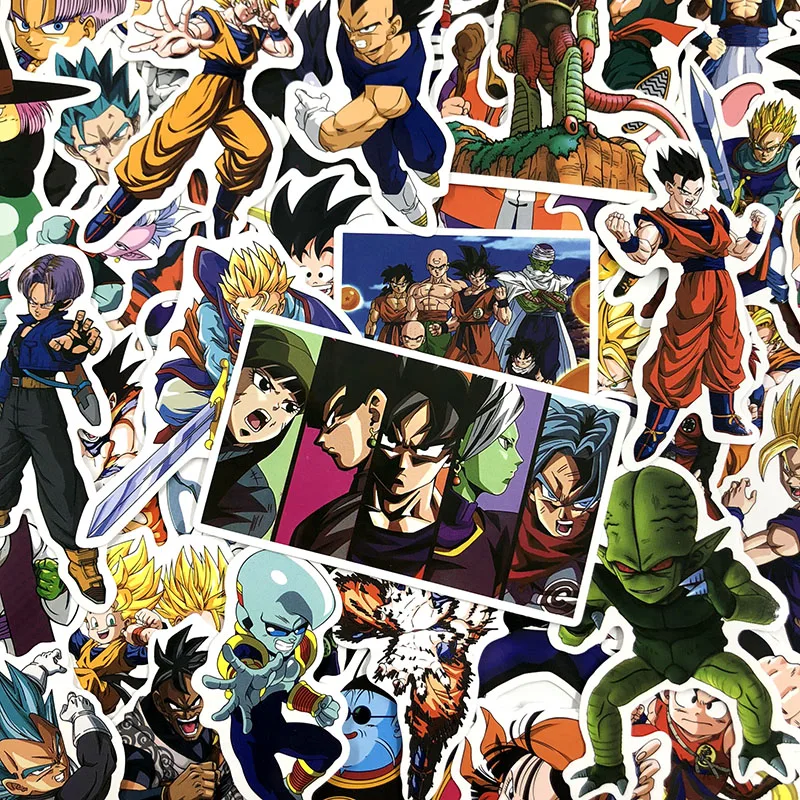 100 шт./компл. японский аниме Dragon Ball каракули наклейки для телефона блокнот сумка мотоциклетная наклейка с велосипедом на стену игрушка Подарочные наклейки
