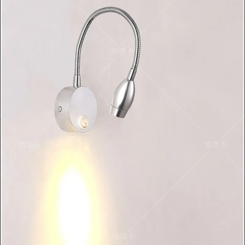

LEDMO Modern simple European headboard LED wall lamp hose projector background and counter reading lighting elbow indoor lamp