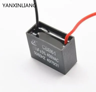 

CBB61 10 uf 450 vac precision air conditioning fan capacitor electric fan startup capacitor