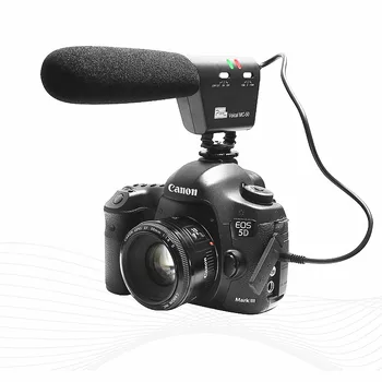 

Profession Photography Interview Recording Mini Mic Video Pixel Voical MC-50 Microphone for Canon Nikon Sony Pentax DSLR Camera