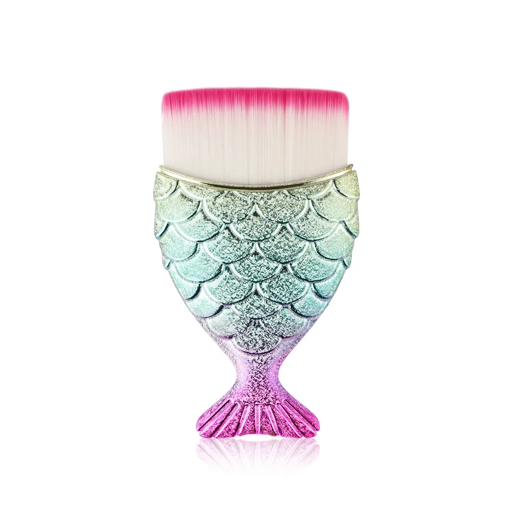 

MAANGE Make-Up Brushes 1pc Brush Fish Scale Makeup Brush Fishtail Bottom Powder Cosmetic Brushes Tool 2019 JAN22