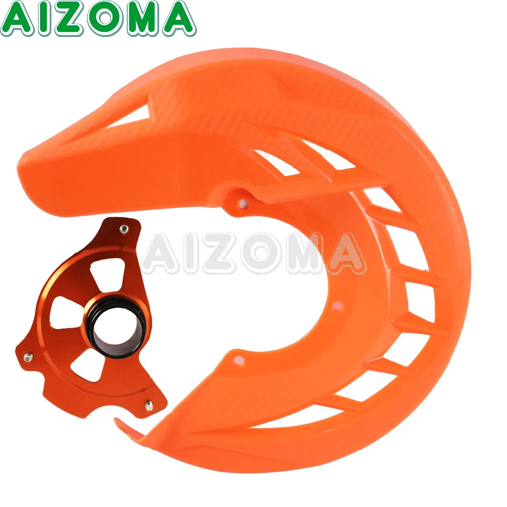 Orange Front Brake Disc Rotor Guard Cover Protector Protection For KTM SX XC EXC F 125 150 2003- Motocross Enduro Offroad