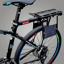 Mountain car aluminum alloy shelves, bicycle solar charging shelves, long-distance bicycle full-speed hanger can be manned