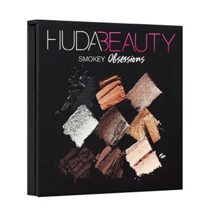 

Palette Hudas Beauty Eyeshadow PALETTE SMOKEY Eye Shadow 9 Colors Sombra Makeup Pallete Eyeshadow Pressed Glitter Eye Shadow