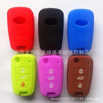 

by DHL 500pcs 3BTN Silicone Car Key Cover Case For Kia RIO K2 K5 Sportage Sorento For Hyundai i20 i30 i35 iX20 iX35