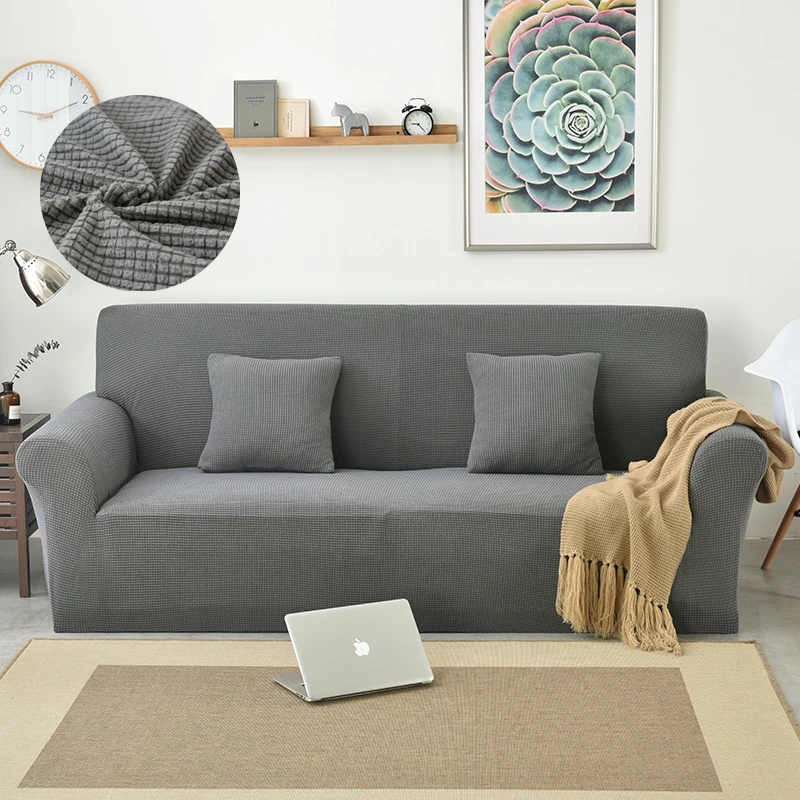 

Sofa Cover 1/2/3/4-seater solid color all-inclusive slip-resistant elastic Couch Cover Four Season sofa Slipcovers Multicolor