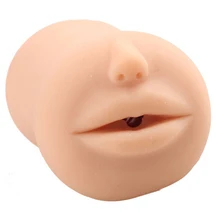 Cherry Lips 3D Deep Throat with Tongue Teeth Maiden Artificial Vagina Male Masturbator Realistic Pussy Oral Sex Toys for Men