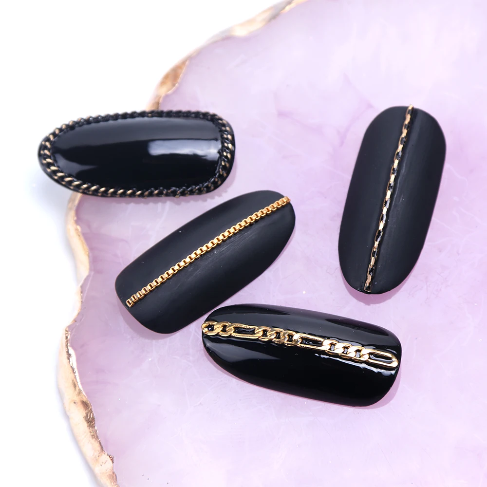 1 m 3D السلاسل المعدنية مسمار الفن زينة سبائك ترصيع الأظافر تصاميم سحر الذهب الأفعى مجوهرات قلادة مانيكير اكسسوارات TR780 1 m 3D السلاسل المعدنية مسمار الفن زينة سبائك ترصيع الأظافر تصاميم سحر الذهب الأفعى مجوهرات قلادة مانيكير اكسسوارات TR780