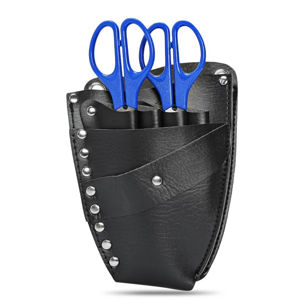 

Salon Kit Scissors Hair Combs Holder Bag PU Leather Organizer