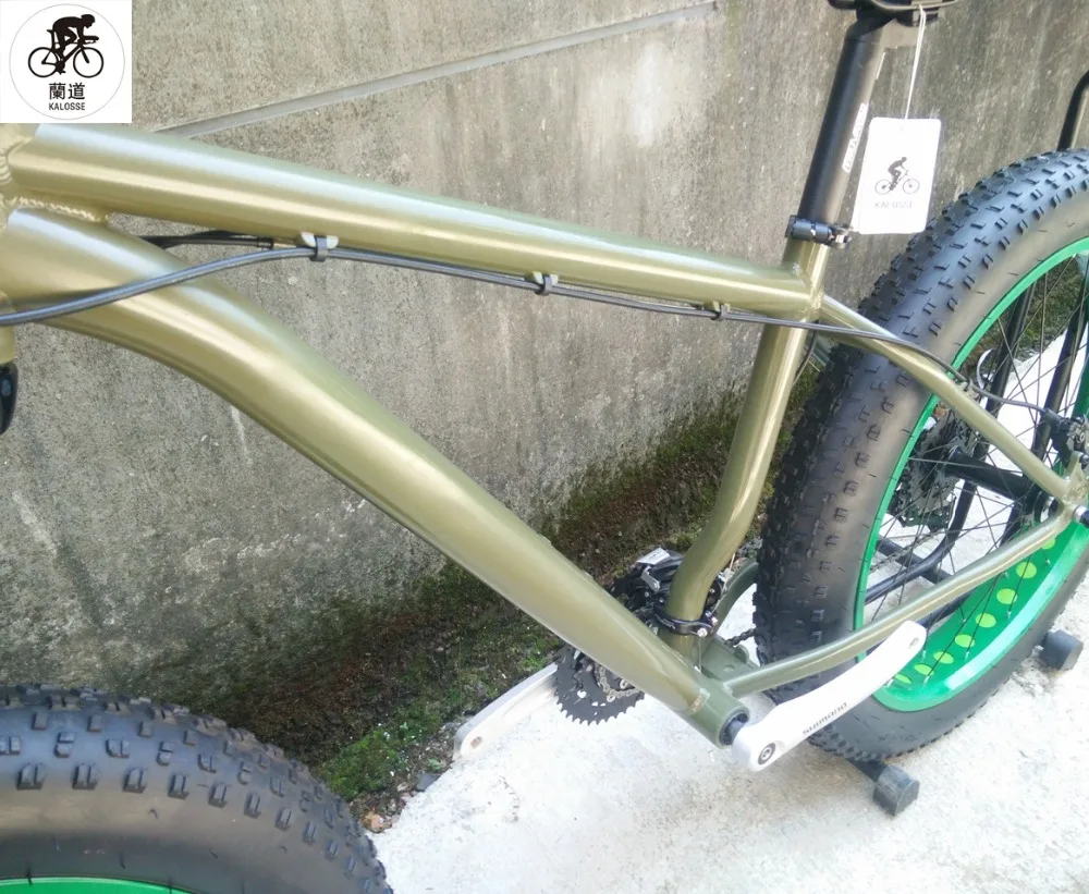 Flash Deal Kalosse  Snow bike  mountain bicycle    21/24/27/ 30 speed   26*4.0 inch  tires  Beach  mountain  bike 3