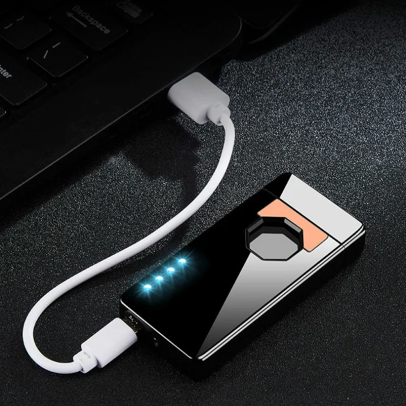 Ветрозащитная зажигалка с инфракрасным датчиком USB двойная дуга импульсная
