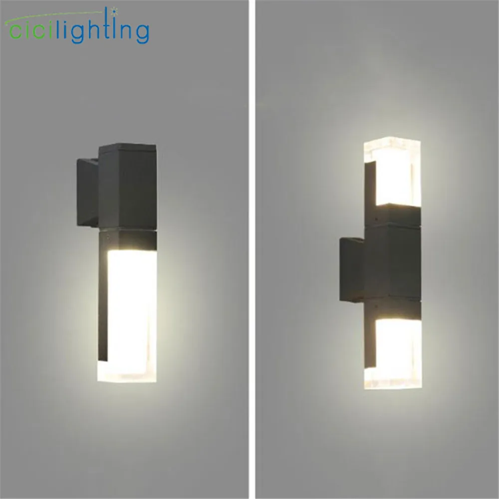 LED Wall Light 7W/10W Outdoor Waterproof Porch Garden Indoor Lamp Bedroom U7L5 
