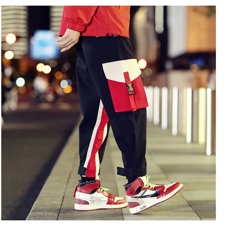 Cool Cargo Pants Men Casual Hip Hop Fashion  (11)