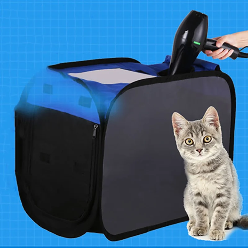 

Pet Foldable Breathable Kennel Portable Pet Drying Box Folding Dogs Hair Dryer Blow Box For Teddy Grooming House Bag