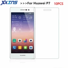 10 шт./партия, закаленное стекло для huawei Ascend P7, P7-L00, защита для экрана, закаленное защитное 5 дюймов, кристаллы, упрочненная скидка