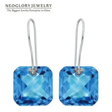 Neoglory Aleación Elegante Grande Regalo de Cumpleaños de La Borla Cuelga Los Pendientes Del Encanto de La Joyería Declaración 2016 Nuevos Calientes Marca J3 JS9 WST