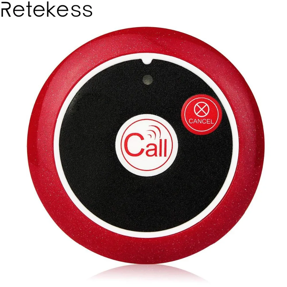 

Retekess TD008/TD007 433MHz Wireless Pager Button Call Pager Restaurant Waiter Calling System Catering Equipment Waiter Caller