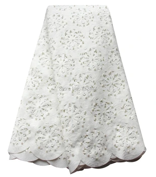 

Pur white wedding lace fabric for women dress laser cut material african lace fabric high quality aso ebi lace fabric 2019