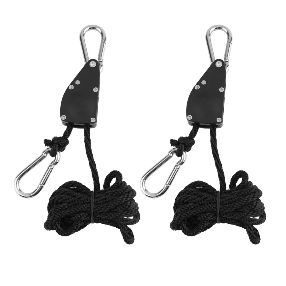 

1/4 Grow Light Rope Ratchet Lights Lifters Reflector Hangers for Reflector Hood Aquarium LED Plant Grow Tent Dropshipping