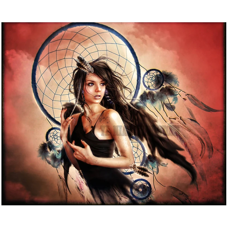 NewBeauty dream catcher wall art 5D Diy Diamond Painting Full Square