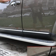 Автомобильный Стайлинг боковой двери кузова формовочная крышка отделка 4 шт. для Land Rover LR4 Дискавери 4 2010 2011 2012 2013