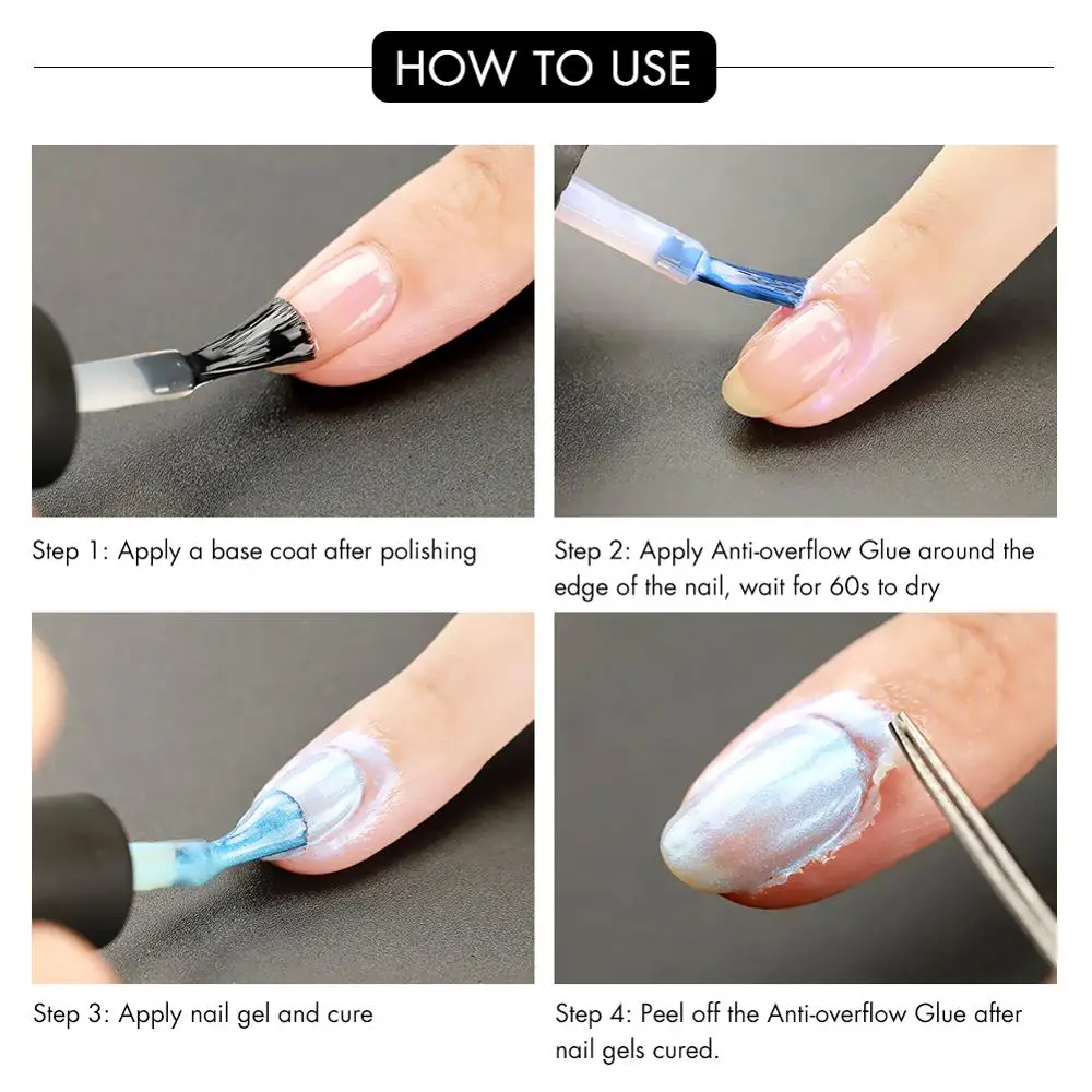 COSCELIA дизайн ногтей Клей шелушение ленты Базовое покрытие для защитный лак для ногтей Защита кожи пальцев для маникюрных инструментов легко чистить