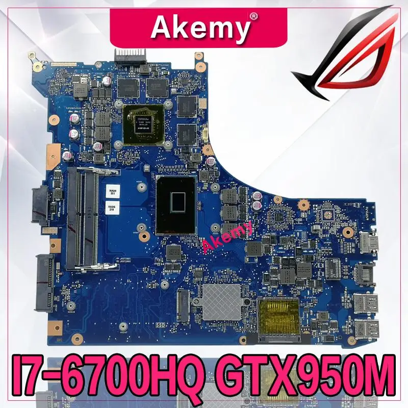 Akemy обмен! Материнская плата для ноутбука For Asus ROG GL552VW GL552VL GL552VX GL552V ZX50V материнская