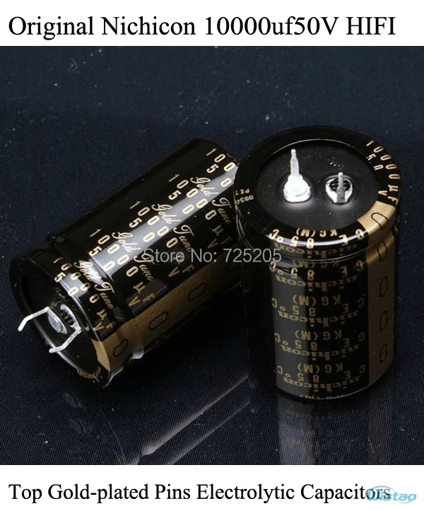 Original Nichicon 10000uf50V KG Type 1 Top Gold plated Pins