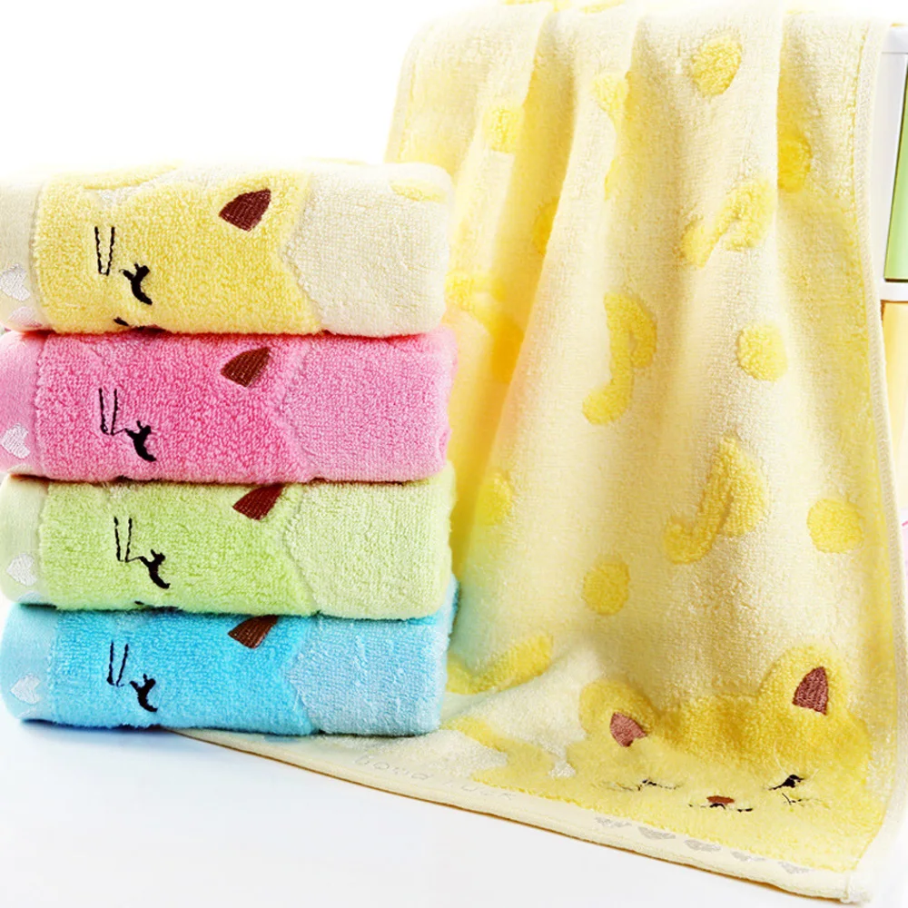 Cartoon Soft Cotton Baby Infant Newborn Bath Towel Washcloth Feeding Wipe Cloth