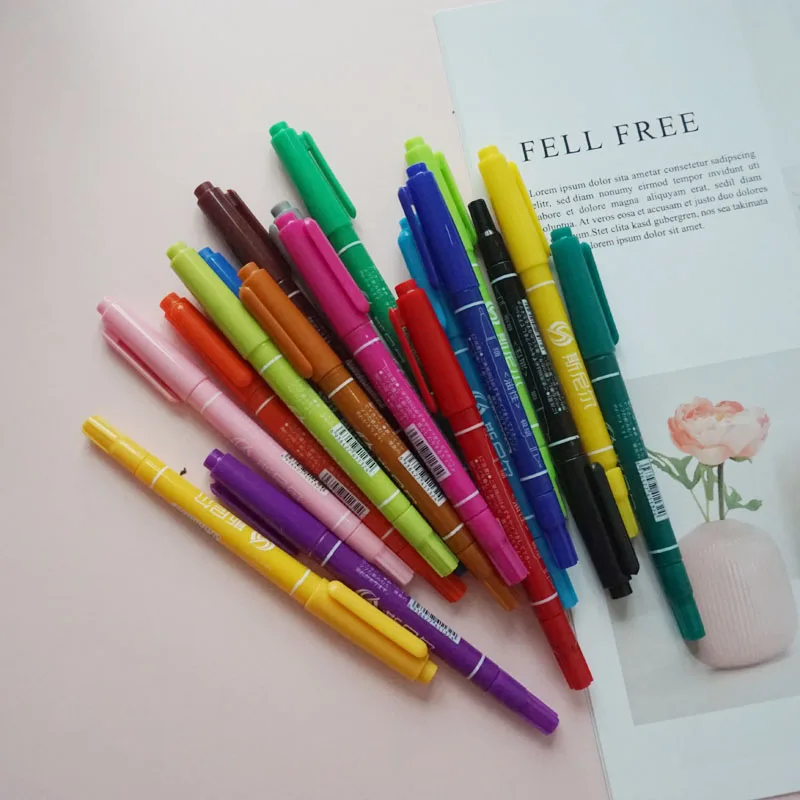 1 шт. 18 цветов эскизный маркер маслянистая художественная школьная Ручка двуглавый товары для рукоделия маркеры для рисования маркеры набор Манга