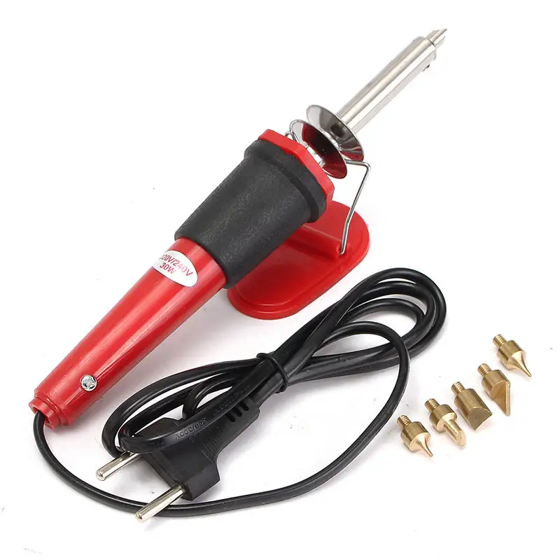7Pcs/Lot 30W Profesional Hobby Crafts Wood Burning Pen Kit Soldering