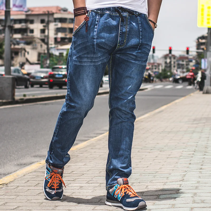 plus size skate board harem pants baggy jeans mens elastic waist size 40 waist