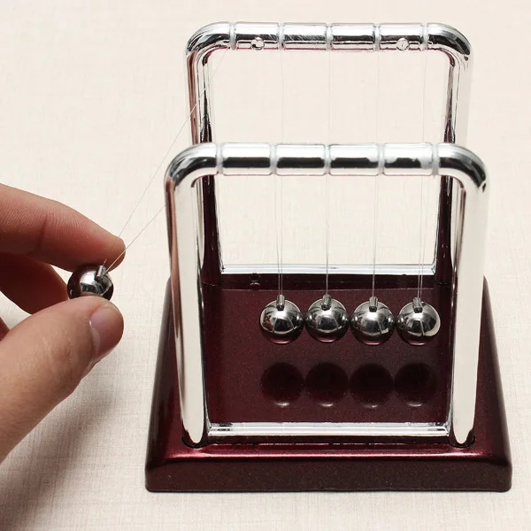 

New Early Funny Development Educational Desk Toy Gift Newtons Cradle Steel Balance Ball Physics Science Kids Learning Toy