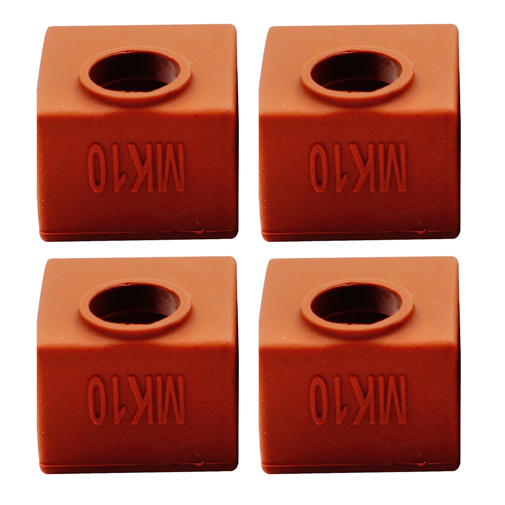 4x 3D Printer Silicone Wrap Case Sock Cover Protector For MK10 Heating Block