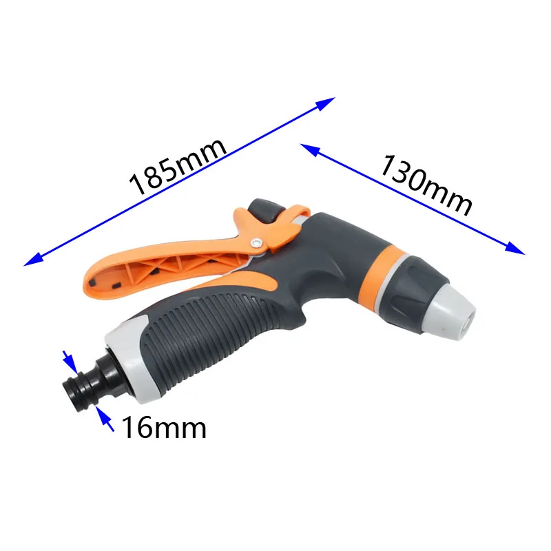 Сад орошения автомобилей воды Пистолеты-распылители Регулируемый Портативный высокое Давление пистолет спринклерные сопла шланг для мытья автомобиля 1/2 комплект 1 шт - Цвет: water gun