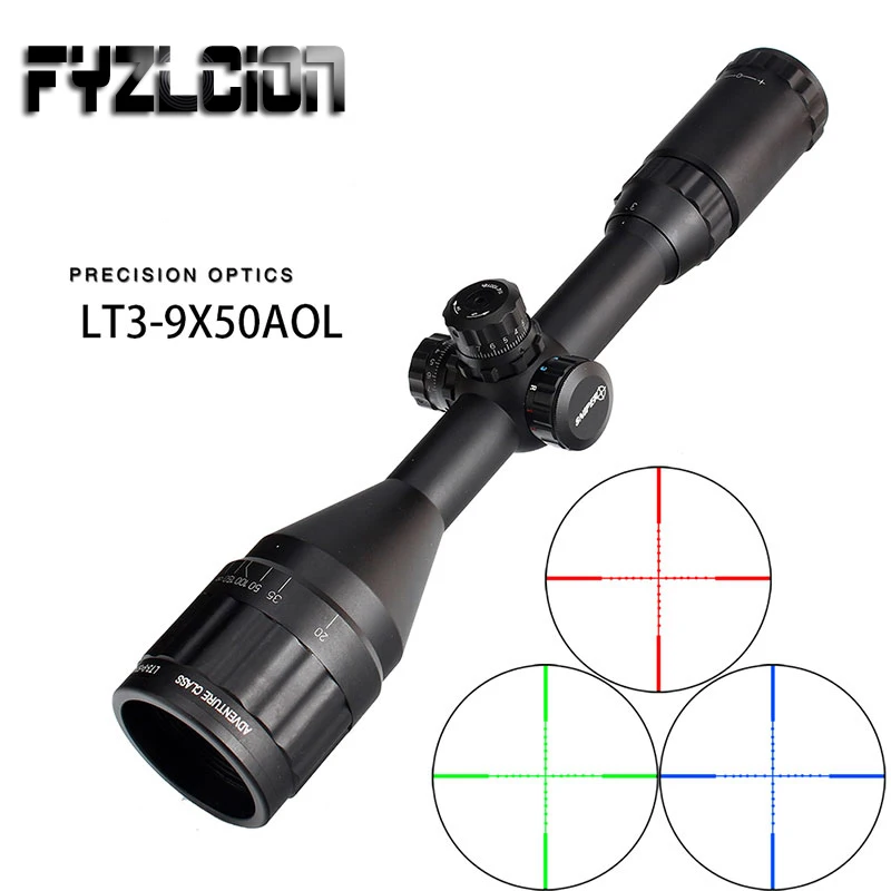 

LT 3-9X50AOL Tactical Sight 1inch Full Size Tactical Optical Sight Mil-Dot RifleScopes Locking Resetting Hunting Rifle Scope