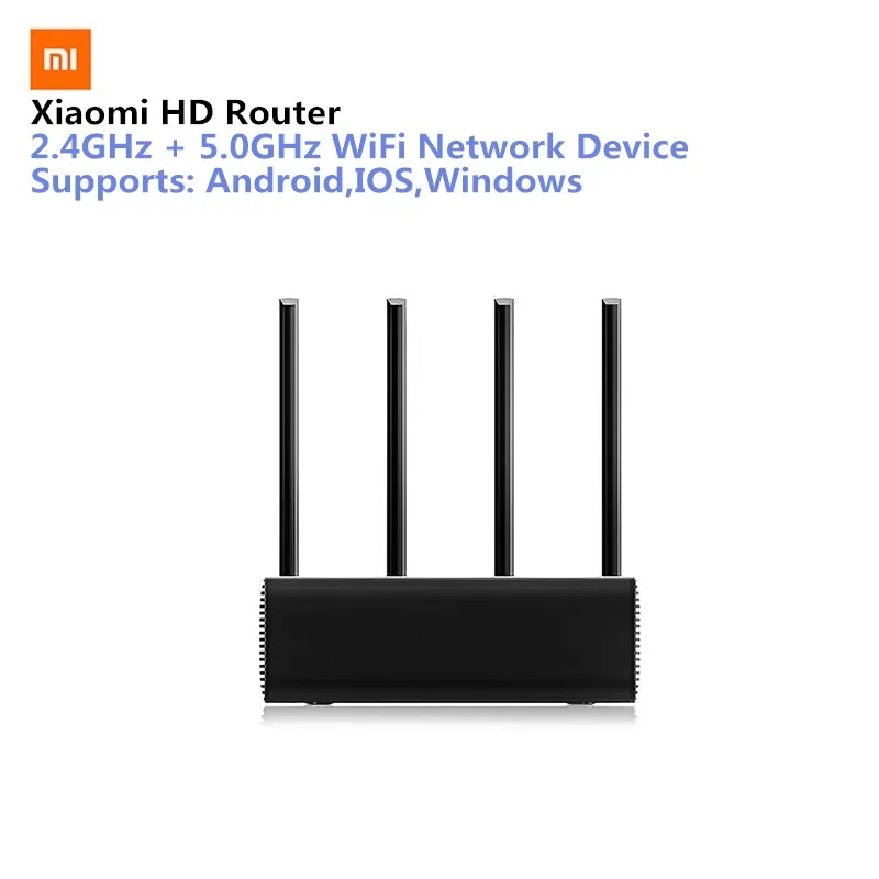 

Original Xiaomi Routers HD 1TB 2600Mbps Smart Wireless Router HD 4 Antenna Dual-Band 2.4GHz + 5.0GHz WiFi Network Device