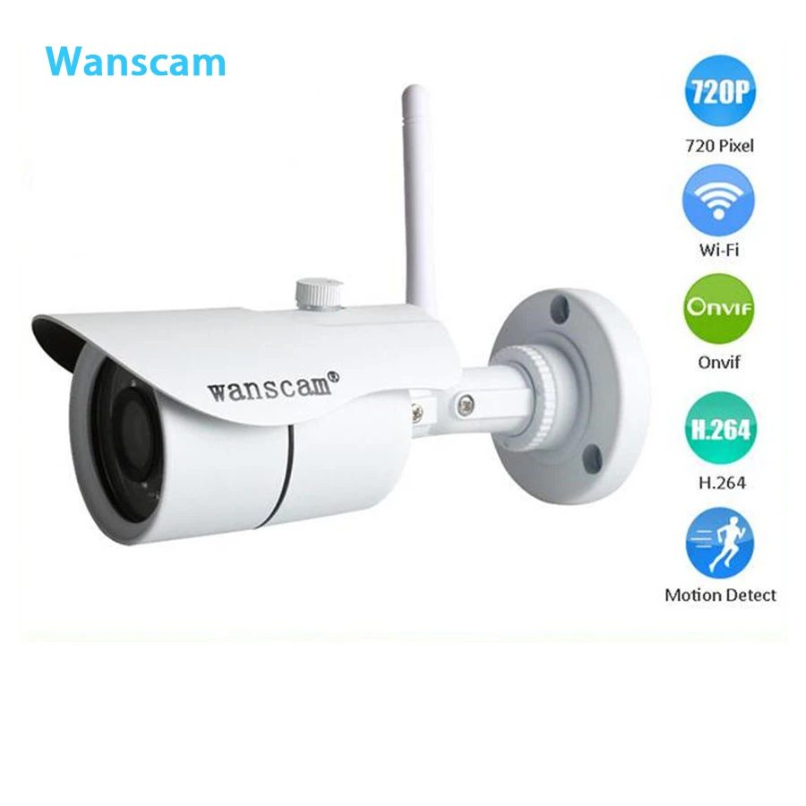 WANSCAM новый Беспроводной IP Камера hi3518e ONVIF 720 P H.264 ИК-Водонепроницаемый Wi-Fi LED Ночное