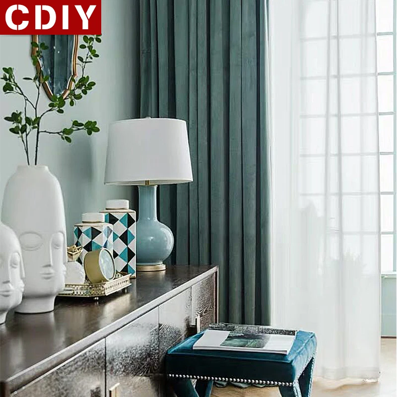 CDIY роскошные европейские оконные шторы для спальни гостиной кухни плотные