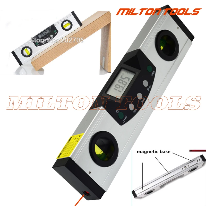 150mm 200mm Laser Digital Level LCD display digital protractor with