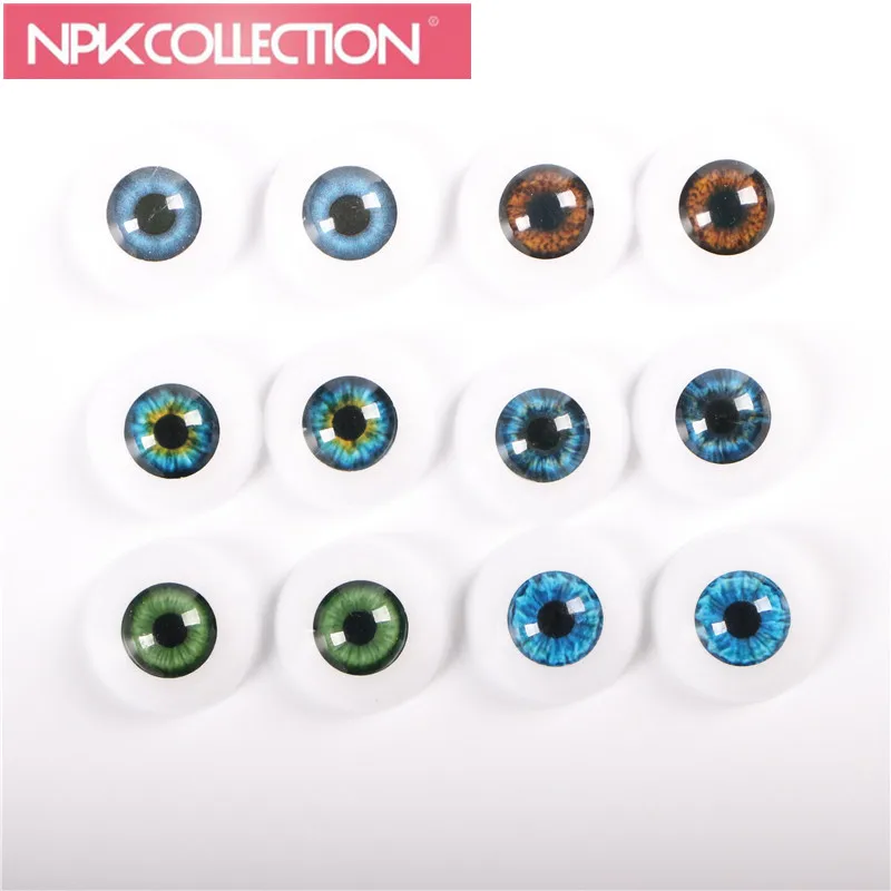 Half Round Acrylic Eyeballs Fit Reborn Dolls BJD OOAK Doll Eyes DIY Kits