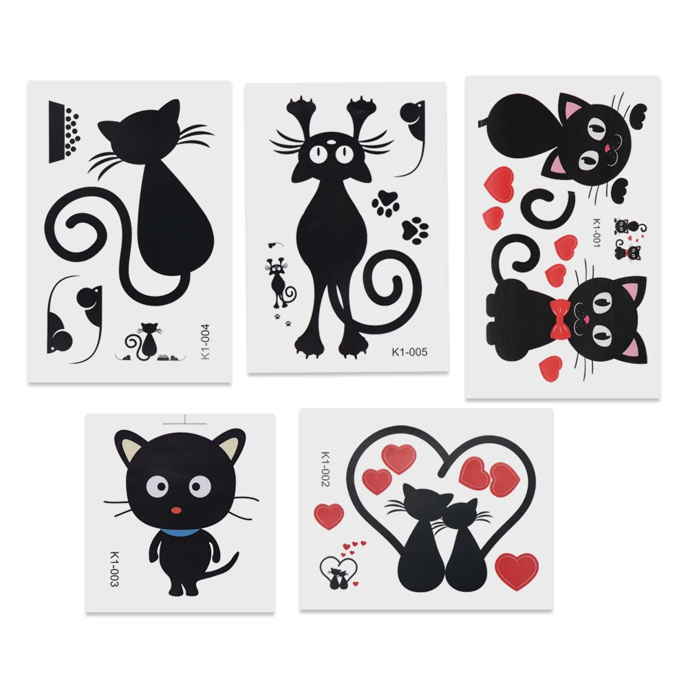 

1PC Creative Black cat Pattern Switch Stickers Home Decor Mural Art Decal Cartoon Animal Black Cat Wall Sticker Home Decor