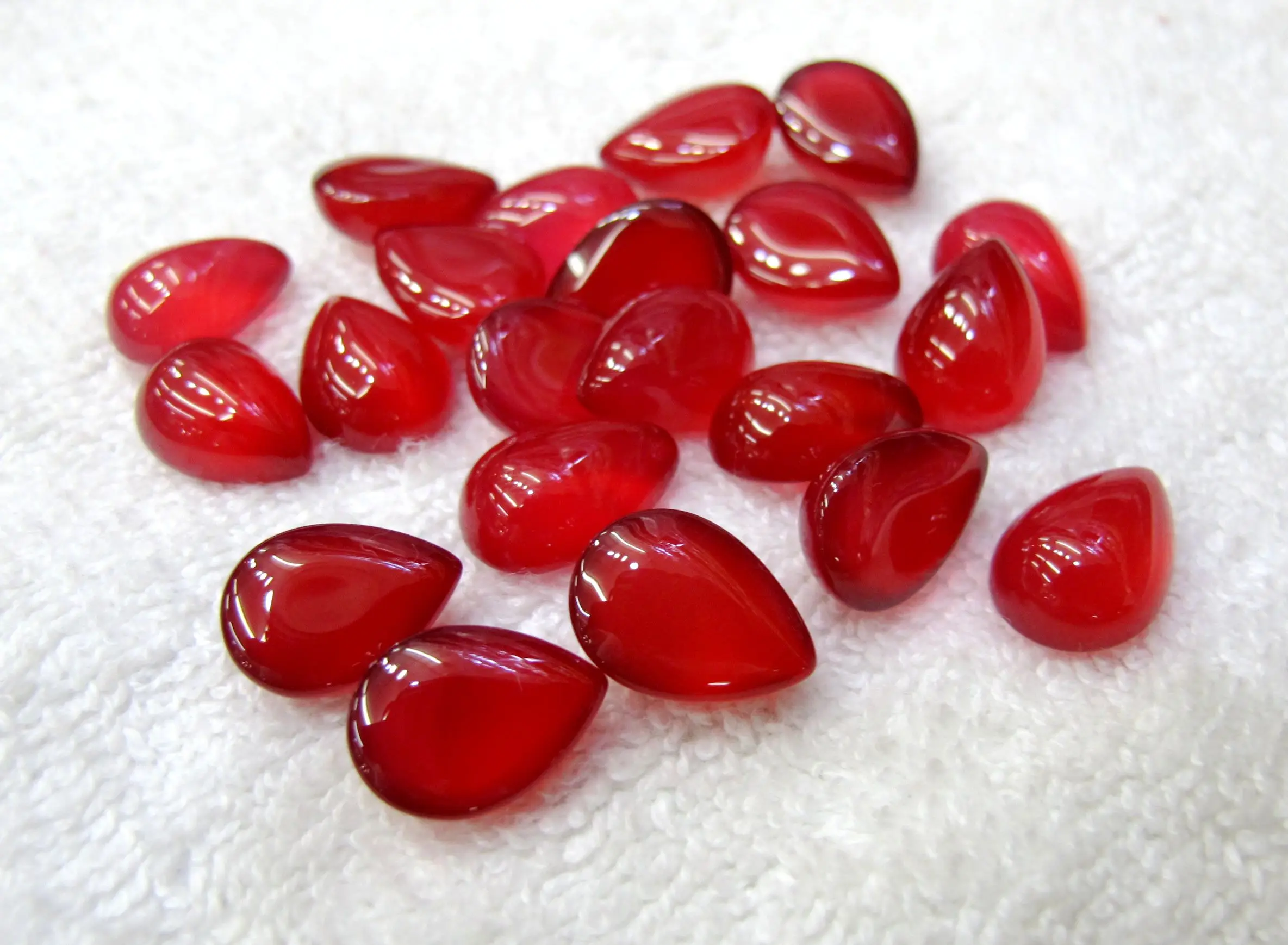 

Beauty Red Carnelian Agate Bead Cabochon 12x16mm Pear Cabochon Natural Gem Stone Jewelry Ring Cabochon 20pcs/lot