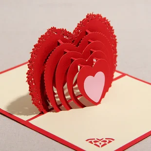 birthday wishes greeting card 3d stereo handmade paper art birthday