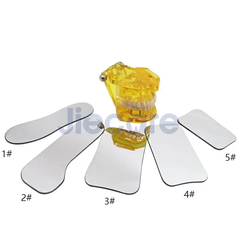 5 шт./компл. Стоматологическое двухстороннее стекло зеркало Ортодонтическое интраоральное отражатель для фотосъемки родий окклюзированное зеркало для стоматологической клиники
