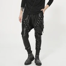 Корейская версия плюс размер мужские шаровары мужские певица танец DJ DS ночной клуб бар Сценические брюки мужские черные модные брюки