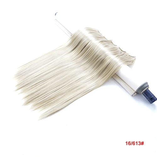 WJLZ5050 3 упаковки Xi. Rocks синтетический женский парик 20 цветов прямой накладной зажим для волос Плетение женский для наращивания светловолосый парик - Цвет: 16.613