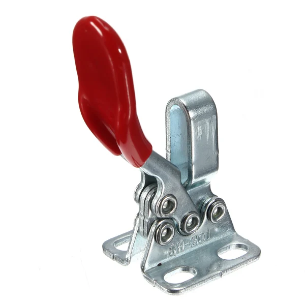 

MTGATHER 27Kg Metal Plastic Rubber Cushion 60Lbs U Shaped Bar Flanged Base Horizontal Handle Metal Toggle Clamp Clip