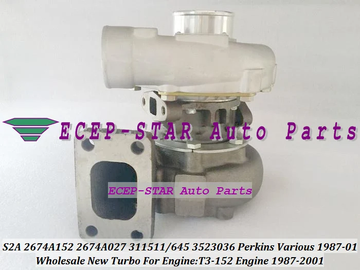 TURBO S2A 2674A152 2674A027 311511 3523036 311645 Turbocharger for Perkins Various 1987-2001 T3-152 Engine (1)