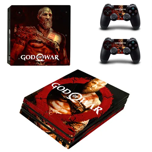 Наклейки на кожу для PS4 Pro для sony playstation 4 Pro консоли и контроллера PS4 Pro sticker s Vinyl-God of War 4 - Цвет: YSP4P-2035